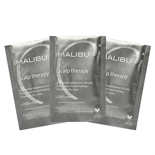 Malibu C Scalp Therapy Wellness Remedy – Dry Scalp Treatment to Soothe and Moisturize Dry Skin with Vitamin C and Zinc Gluconate – Restores Manageability