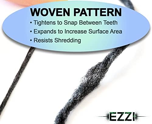 Woven Expanding Dental Floss | Fluffy & Textured w/Charcoal & Xylitol to Optimally Clean Gums | Mint | Thick & 109 Yards