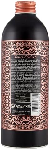 Tesori d’Oriente Bubble Bath for Women, Foaming Bath, Bath Bubbles for Women Relaxing, Luxurious Body Wash for Women & Skin Care - 500 Ml-16.91 us Fl Oz- [Italian Import ]-(Hammam)