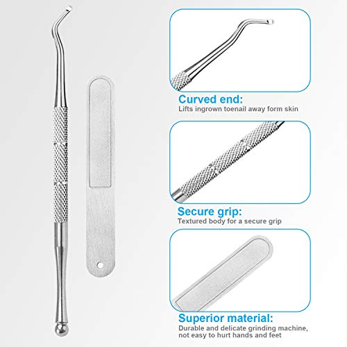 Thick Toenail Clippers, Podiatrist Toe Nail Clippers for Ingrown & Thick & Men & Seniors Toenail and Nail Surgical Grade Stainless Steel Toenail Trimmer Nipper (Red)