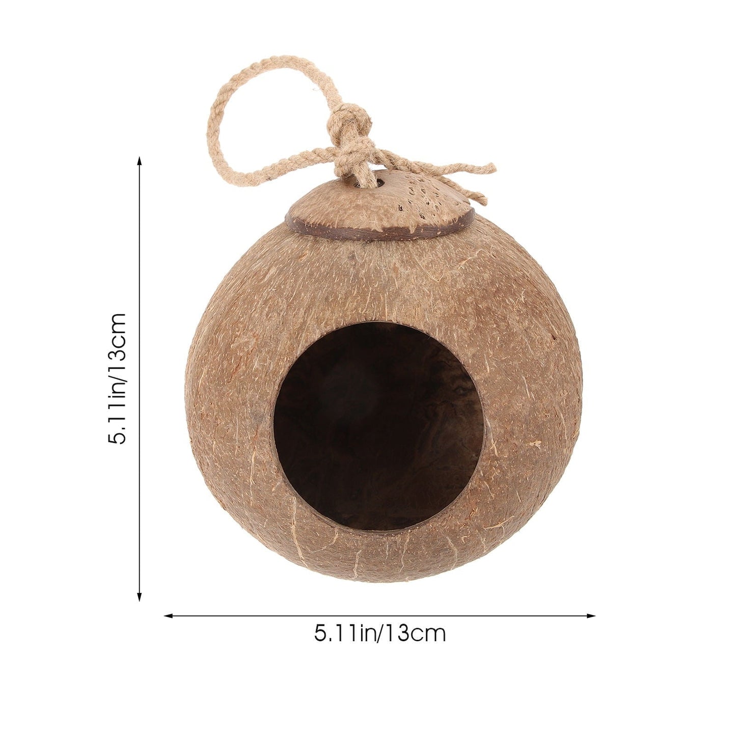 MUSEYA warm bird nest hammock Bird Hanging Hammock Light Brown Resting Place Indoor Use 1Pcs