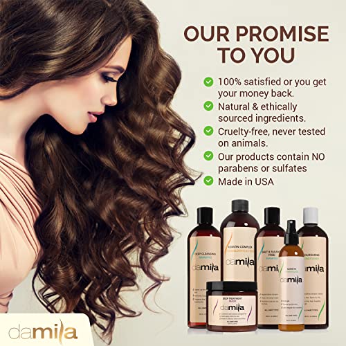 Salt & Sulfate Free Shampoo & Conditioner for Keratin and Color Treated Hair - Professional Keratin Value Pack for Damaged, Frizzy, Curly, Dry & Thin Hair - Shampoo Sin Sal - 16.9 Fl Oz