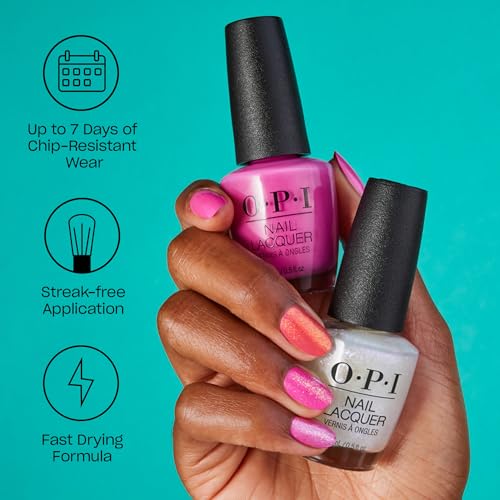 OPI Nail Lacquer Nail Polish | Opaque Light Green Crème Chip Resistant Nail Polish | Vegan, Fast Drying, Streak Free