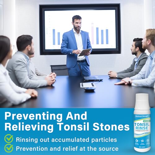 Tonsil Stone Mouthwash, Tonsil Stone Remover Helps Soothe Tonsils, Remove Bad Breath & Relieve Dry Mouth