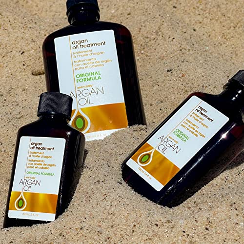 One 'n Only Argan Oil Hair Treatment - Hair Oil Smoothes and Strengthens Dry Damaged Hair, Eliminates Frizz, Creates Brilliant Shines, Non-Greasy Formula, 2 Fl. Oz