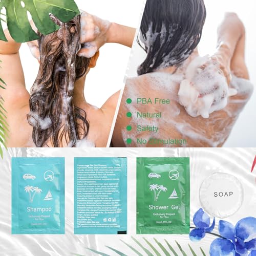 Travel Size Soap and Shampoo,Travel Size Body Wash and Shampoo Bulk 0.28fl Oz,Travel Size Shower Gel Set，Shampoo Bulk Travel Size ,Hotel Supplies Bulk Hygiene Kits for Homeless Hotel (Pack of 20)