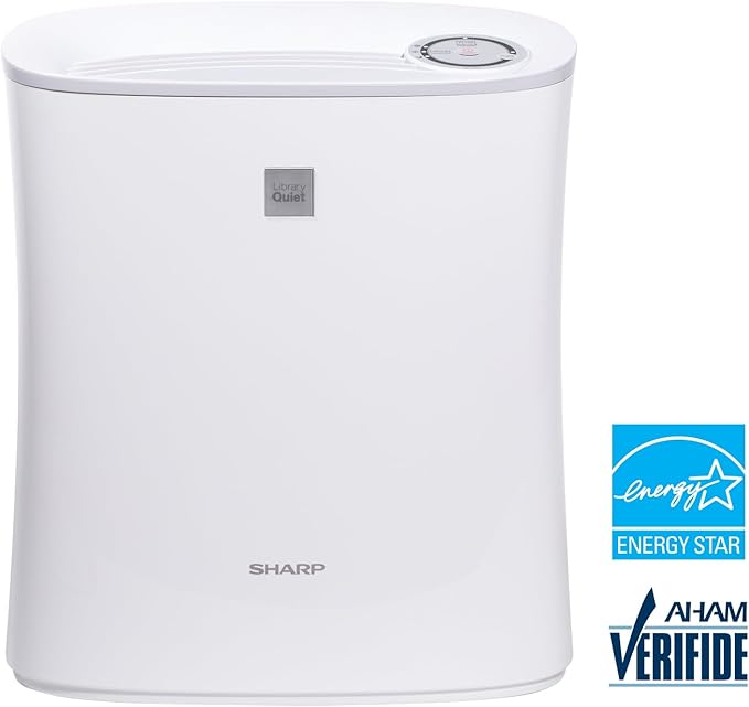 SHARP Air Purifier For Small-Sized Rooms, Home Office, Or Small Bedroom. True HEPA Filter For Dust, Smoke, Pollen, And Pet Dander May Last Up-To 2 Years. FPF30UH.