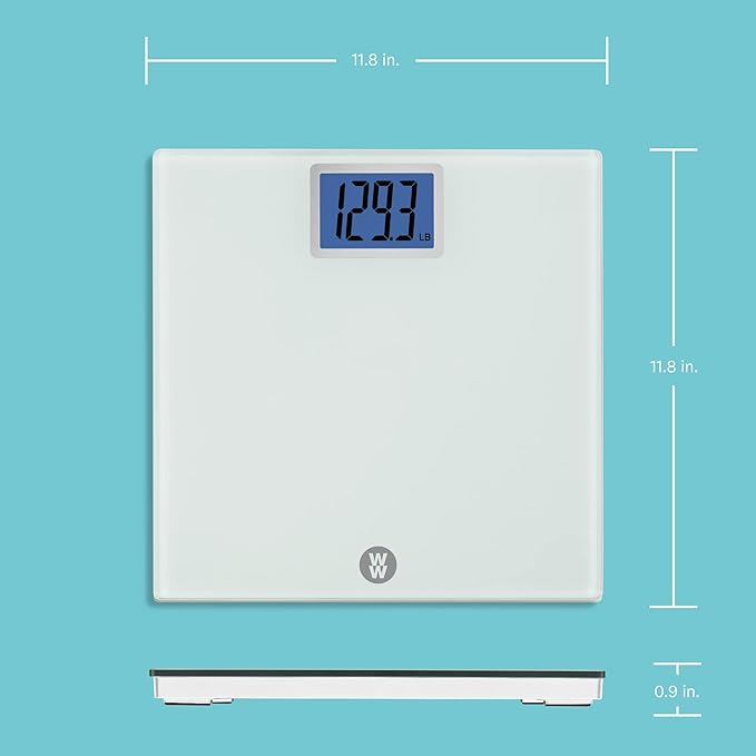 Weight Watchers Scales by Conair Scale for Body Weight, Digital Bathroom Scale in White
