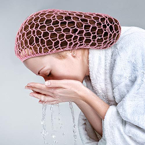 Mesh Rayon Head Bands - Hair Accessories for Women and Girls, Thick Short Long Hair Covers for Sleeping, Crochet Ornaments (Multicolor)