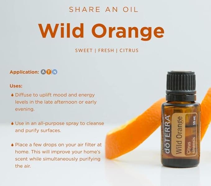 doTERRA Wild Orange Essential Oil - 15 mL, Pack of 1