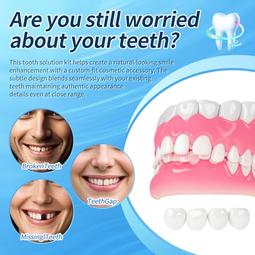 Tooth Repair kit for Filling The Missing Broken Tooth and Gaps-Moldable Fake Teeth and Thermal Beads Replacement Kit-Natural Color-B01