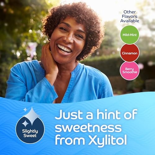 Oracoat XyliMelts for Dry Mouth Night Time or Day - Moisturizing Dry Mouth Adhering Discs, Sugar Free with Xylitol, 40 Count - 3 Pack, Slightly-Sweet Flavor, 8-Hour Relief