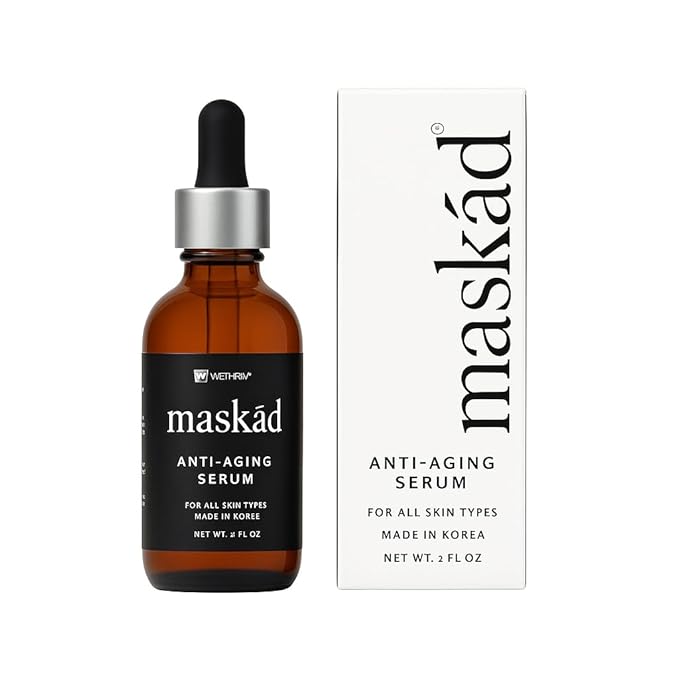 MASKĀD® Advanced Anti-Aging Multi-Peptide Enriched Facial Serum, Peptide Serum to Support Skin Appearance, Fine Lines, & Hydration, Collagen-Focused Care, Clean, Gentle Skin Care, Extra Large 2oz