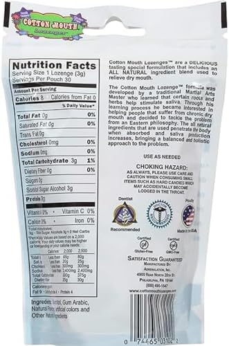 Dry Mouth Relief Fruit Mix 3.3oz Bag (2 Bags) | Relieves Dry Mouth & Increases Saliva Production, Sugar Free, Gluten Free, Delicious Fruit Flavor, Individually Wrapped, 30 Ct