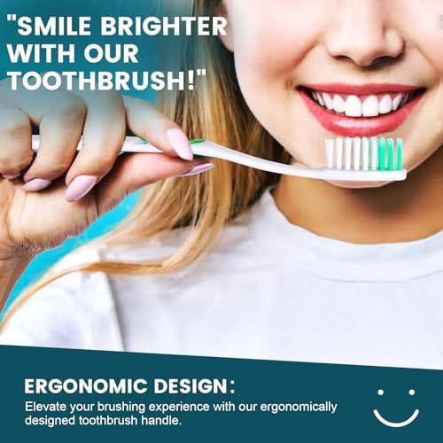 Navona 150 PCS Individually Wrapped Bulk Toothbrush Pack, Disposable Soft Bristle for Adult or Kid, Ergonomic Handle, Perfect for Travel, Hotel, Donation