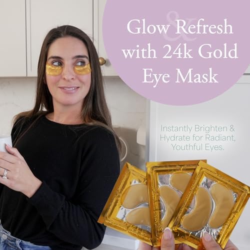 The Mini Spa Retreat - Home Spa Kit Including 24K Gold Eye Mask, Bath Bombs & Sugar Scrubs, Candle & Self-Heating Steam Eye Mask - Pampering, Relaxation & Self Care Gifts for Women