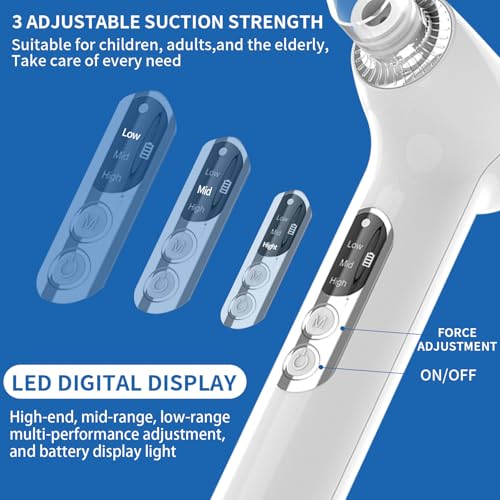 Upgraded Electronic Tonsil Stone Remover，10 in 1 Tonsil Stone Removal Kit，Tonsil Stone Vacuum with Built-in Blue Light，Easy to Use, Fight Bad Breath, Instant Suction