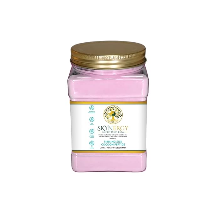 Firming Silk Cocoon Peptide Jelly Face Mask | HydroGlo Jelly Mask for Skin Hydration | Radiance and Reduced Pigmentation | Vajafacial Jelly Mask | 12 Applications (30 Fl Oz)