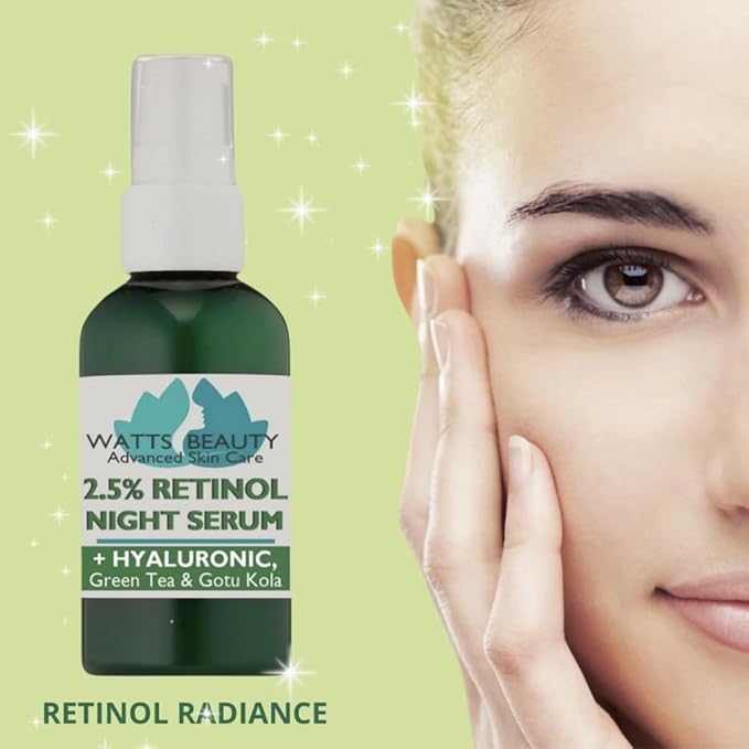 2.5% Retinol Serum Enhanced with 50% Hyaluronic Acid - Anti Aging Retinol for Fine Lines, Wrinkles, Blemishes, Large Pores & More - No Parabens, No Animal Testing or Ingredients (2.24oz)