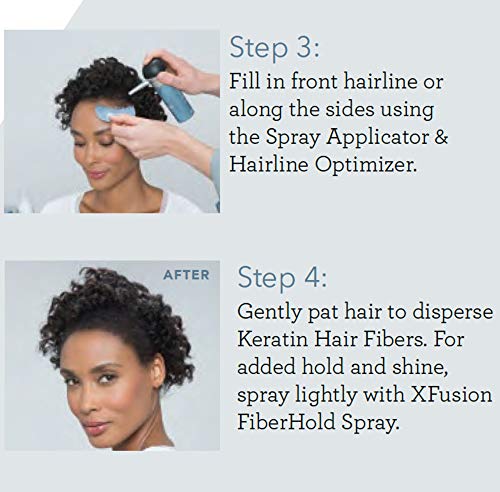 XFusion Keratin Hair Fibers - Black (Large Size 28g)