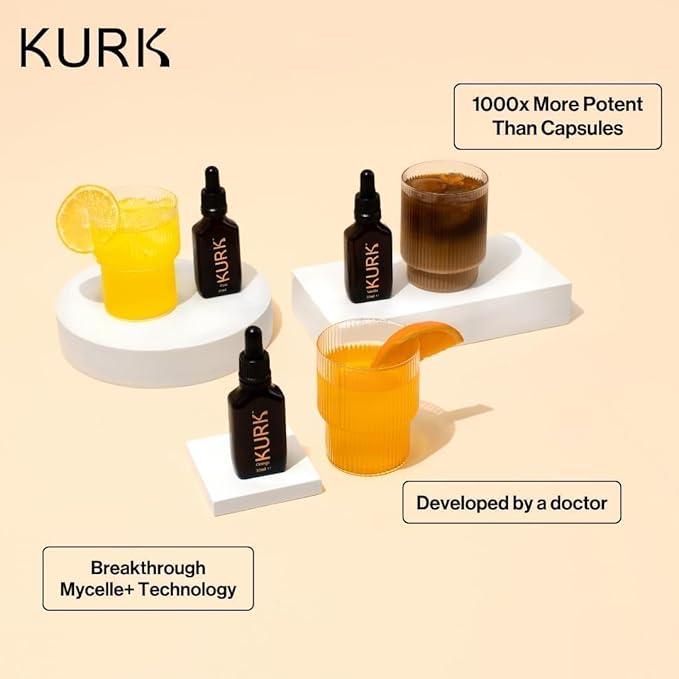 High Strength Liquid Curcumin Oil from Turmeric (Orange 3.2 Fl Oz) and Vitamin D3 K2 Oral Spray (Peppermint 1 Fl Oz) Bundle