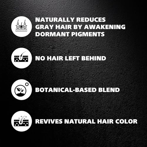 Black Soap for Gray Hair Grey Hair Reverse Bar Shampoo with 1.7 Oz