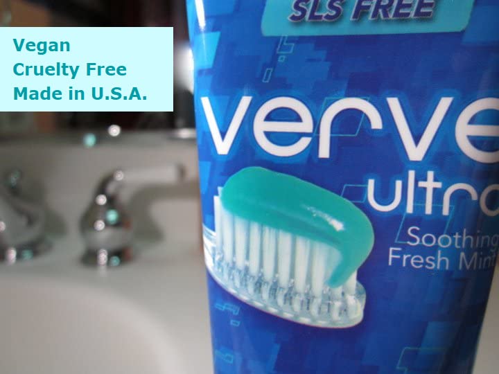 Verve Ultra SLS-Free Toothpaste with Fluoride, 4.5 oz. (Pack of 4)