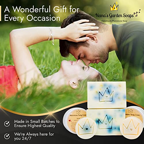 Nana's Garden Pheromone Soap Bar 4oz Mens (AndrosteRone + AndrosteNone + Androstadienone + Androstenol) [2 Pack]
