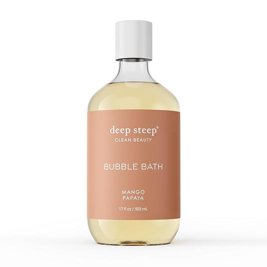 Deep Steep Bubble Bath, Mango Papaya, 17 Ounce