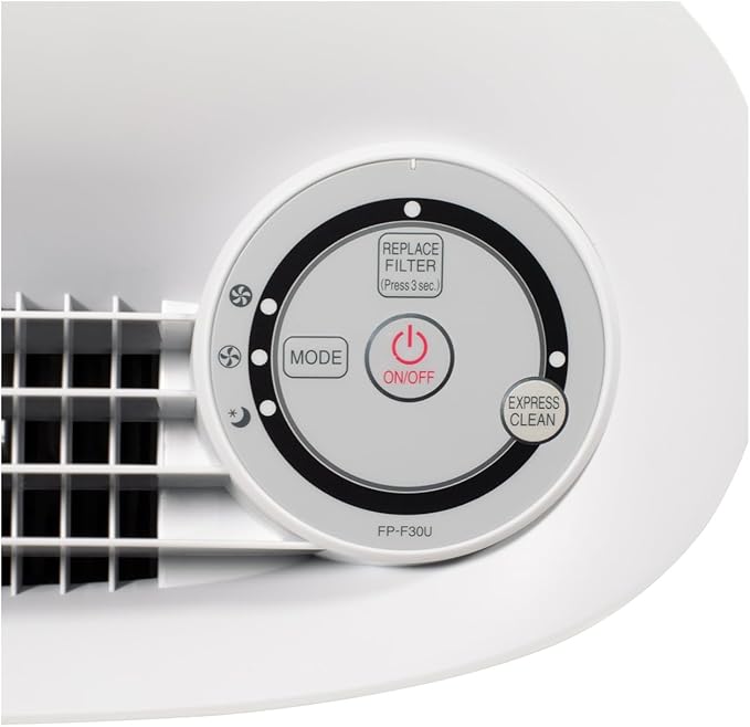 SHARP Air Purifier For Small-Sized Rooms, Home Office, Or Small Bedroom. True HEPA Filter For Dust, Smoke, Pollen, And Pet Dander May Last Up-To 2 Years. FPF30UH.