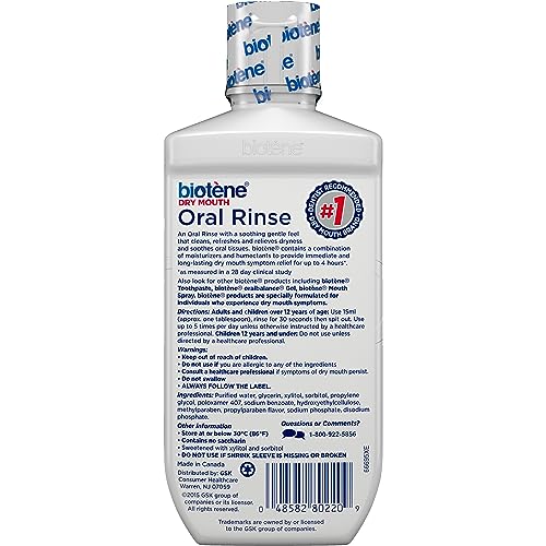 Biotene Dry Mouth Management Oral Rinse, Dry Mouth Spray and Moisturizing Gel - 1 Kit