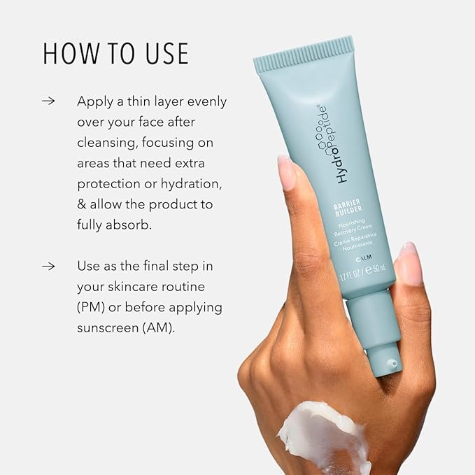 HydroPeptide Barrier Builder, Reparative Nourishing Therapeutic Face Cream, 1.7 Ounce