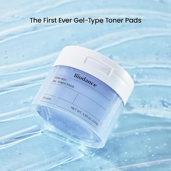 BIODANCE Gel Toner Pads Duo: Collagen & Ceramide Panthenol Toner Pads Set, Korean Skincare Set, Christmas Gifts Stocking Stuffers for Plumping, Pore Perfecting, Hydrating, Moisturizing