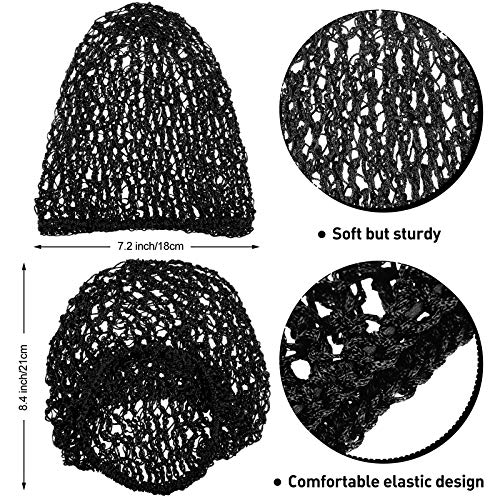 Mesh Rayon Head Bands - Hair Accessories for Women and Girls, Thick Short Long Hair Covers for Sleeping, Crochet Ornaments (Multicolor)