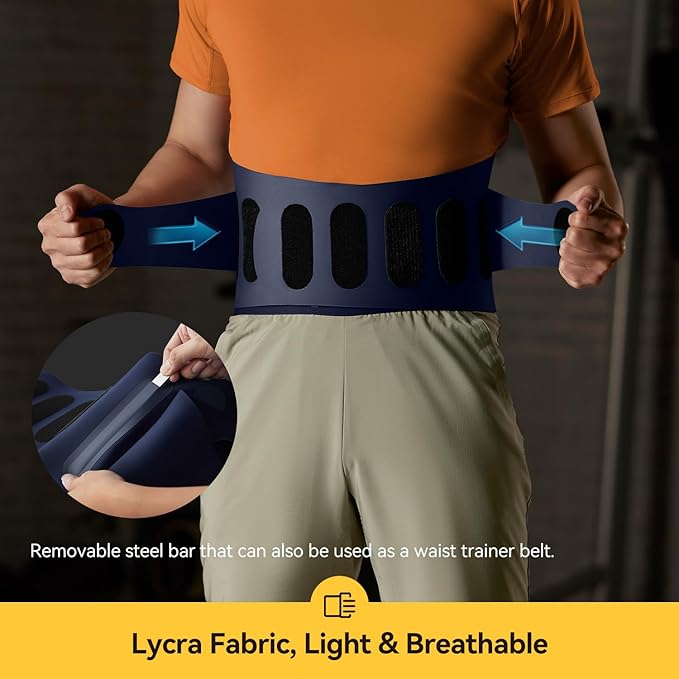 Deerma Heating Pad for Back,Christmas Gifts,Cordless Rechargeable Lower Back Heating Pad Muscle Relief Portable Heated Wearable Back Support Brace with Light Vibrating for Back Relief Period Cramps