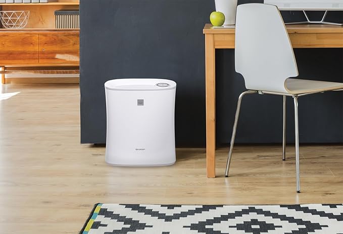 SHARP Air Purifier For Small-Sized Rooms, Home Office, Or Small Bedroom. True HEPA Filter For Dust, Smoke, Pollen, And Pet Dander May Last Up-To 2 Years. FPF30UH.