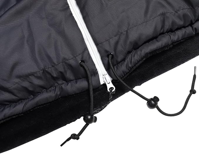 Thermotuff Wearable Sleeping Bag with Dual Hoodie, Long Sleeves, Pockets & Adjustable Drawstring - Ideal for Camping, Cold Weather Hiking, and Stadium Sak Blanket