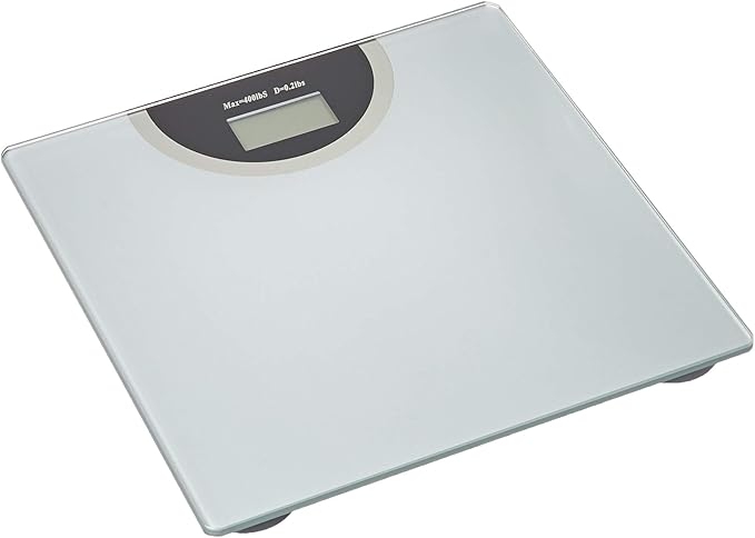 BalanceFrom Digital Body Weight Bathroom Scale with Step-On Technology and Backlight Display, 400 Pounds, Silver, Regular