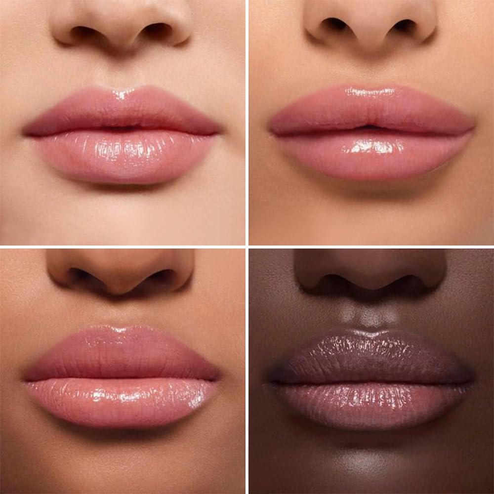 2PCS Honey Lipstick Tinted Lip Balm - Sheer Hydrating Lipstick for All Skin Tones - Moisturizing Lip Gloss, Nourishing Lip Balm with a Hint of Natural Warm Orange Pink Cherry Tint