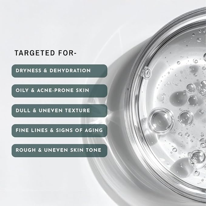 Zinc 1% + Hyaluronic Acid 10% - Advanced Anti-Aging Serum for Face -Balance Oily Skin, Minimizes Pores & Smooths Fine Lines - Deep Hydration Serum for All Skin Types - 1 Fl Oz