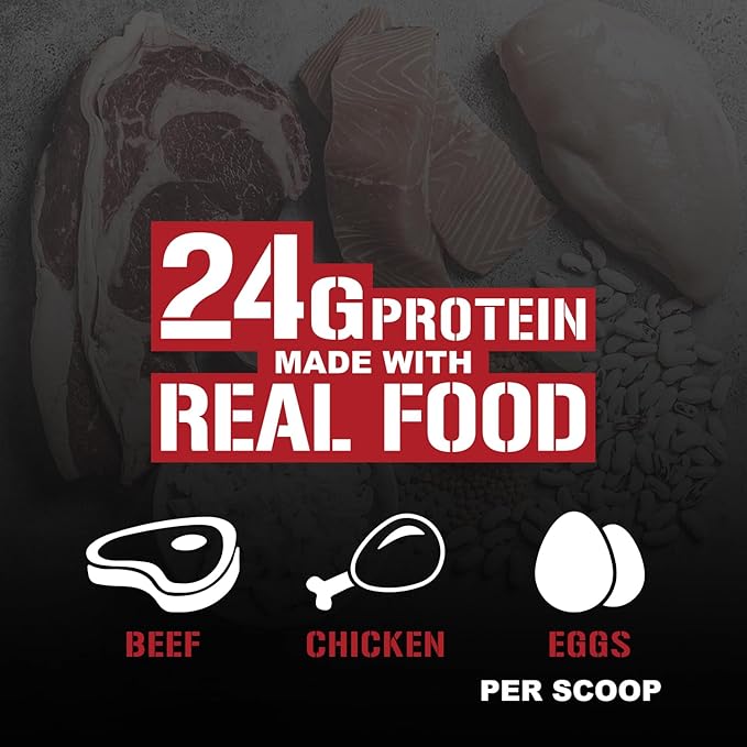 5% Nutrition Rich Piana Shake Time | 24g Animal Based Protein Drink | Grass-Fed Beef, Chicken, Whole Egg (Birthday Cake)