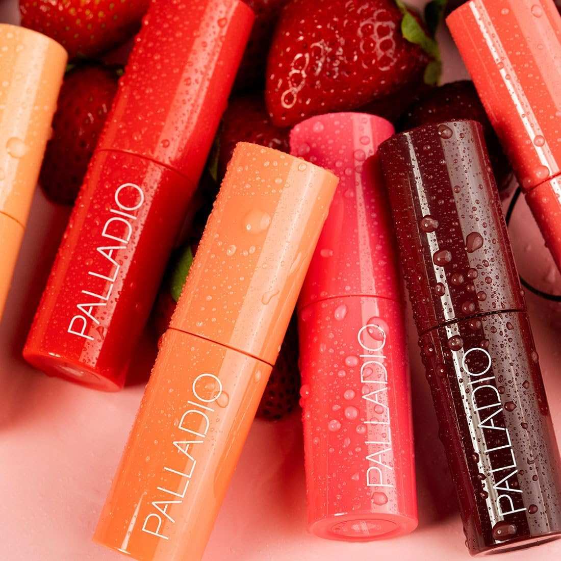 Palladio Jelly Tint, Liquid Stain for Cheeks & Lips, Vivid Color Lip Stain, Lightweight Non-Sticky and Transfer-proof, Natural Finish Makeup, Mango Tango