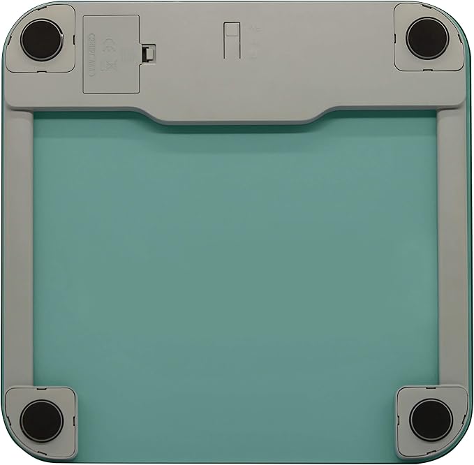 Taylor Digital Glass Bathroom Scale for Body Weight, Large Durable Platform, Extra High 500 lb Capacity, Large 3.5"x1.7" White Backlit Display, Sea Foam Green