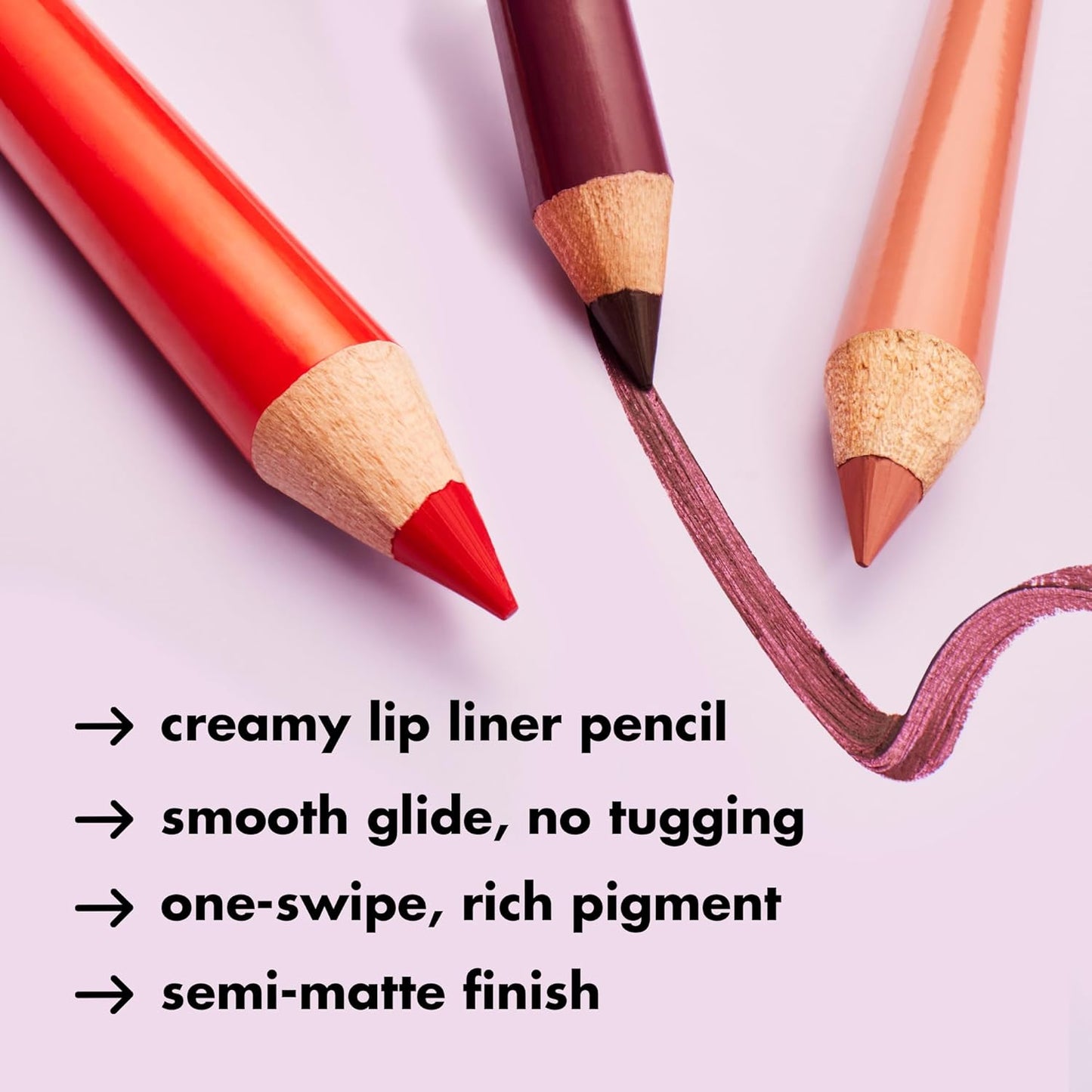 e.l.f. Cream Glide Lip Liner, Highly-Pigmented Pencil For Shaping & Sculpting Lips, Semi-Matte Finish, Vegan & Cruelty-Free, Cinnamatic