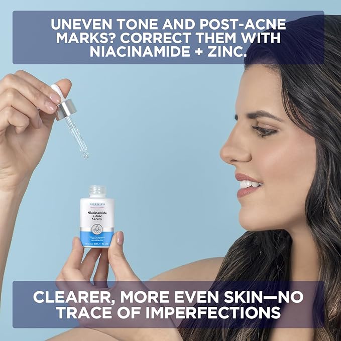 Dernier Niacinamide 10% + Zinc Serum Skin Care – Dark Spot Corrector & Hydrating Face Moisturizer – Beauty Products for Glowing Face – Pore Minimizer Even Skin Tone Sebum Regulator (1 fl oz)