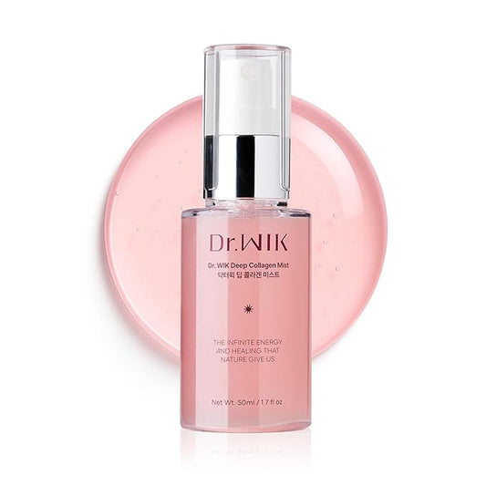 Deep Collagen Face Mist – Hydrating, Wrinkle Care Facial Mist with Panthenol & Adenosine, Refreshing Moisture Boost for Skin Care, Soothing Fine Lines Lightweight Korean Moisturizer - 1.7 Fl Oz