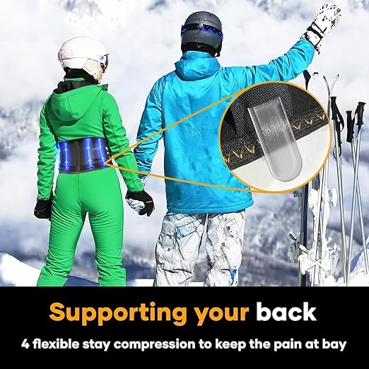 PLUS Lower Back Brace for Lifting at Work with Ergonomic Dimensional Lumbar Pad - Back Support Belt for Pain Relief for Men and Women - Medical Grade Orthopedic Waist Compression (Small)