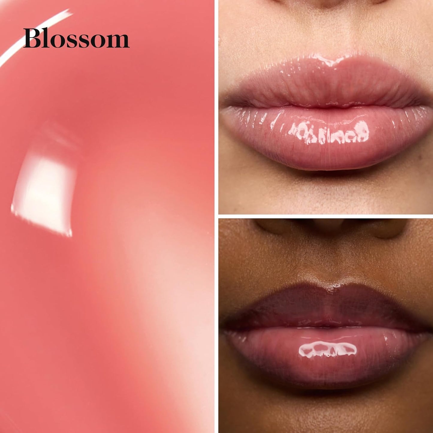 goop Beauty Hydra-Barrier Gel Gloss Set of 3 | Hydrating Lip Gloss to Moisturize & Plump Lips | Hyaluronic Acid & Vitamin E | Glaze, Blossom, and Spice | 0.13 oz each