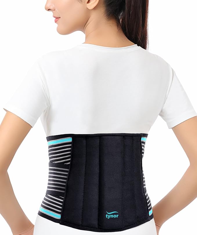 TYNOR Back Support Belt Adjustable Back Brace for Lower Back Pain,Breathable Lumbar Support Belt for Men & Women, Lower Back Brace for Herniated Disc, Sciatica & Heavy Lifting (Small, Classic Black)
