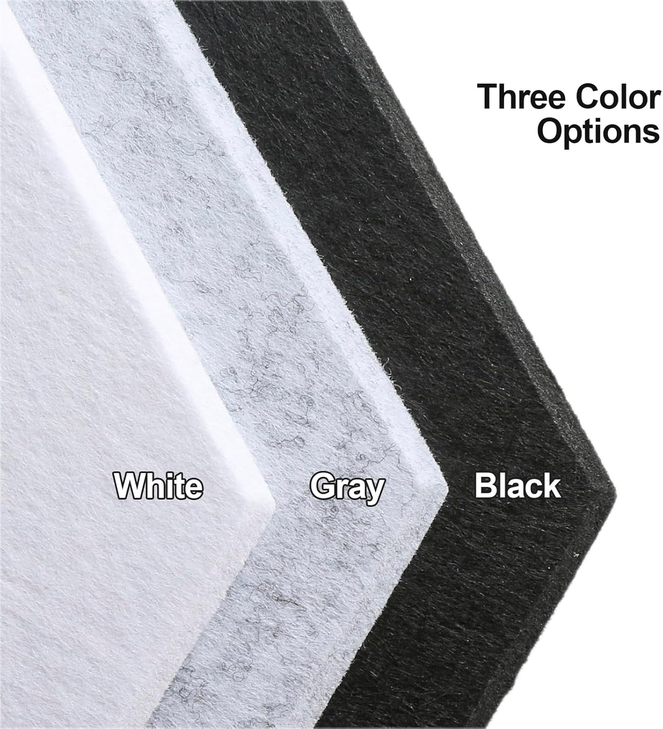 Large Cork Board for Walls 47" x 35" 12 Pack Black Bulletin Boards Felt Wall Tiles with Safe Removable Adhesive Corkboards for Office Home,Black